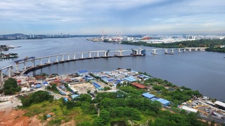 Johor Bahru–Singapore Rapid Transit System construction site