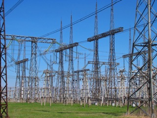 Switchyard of electric substation 750kV